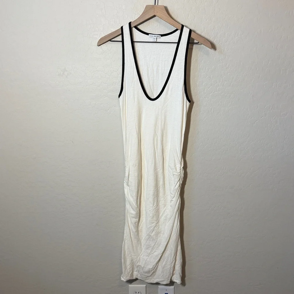 James Perse Scoop Neck Midi Dress Cotton Size XS - Picture 2 of 6